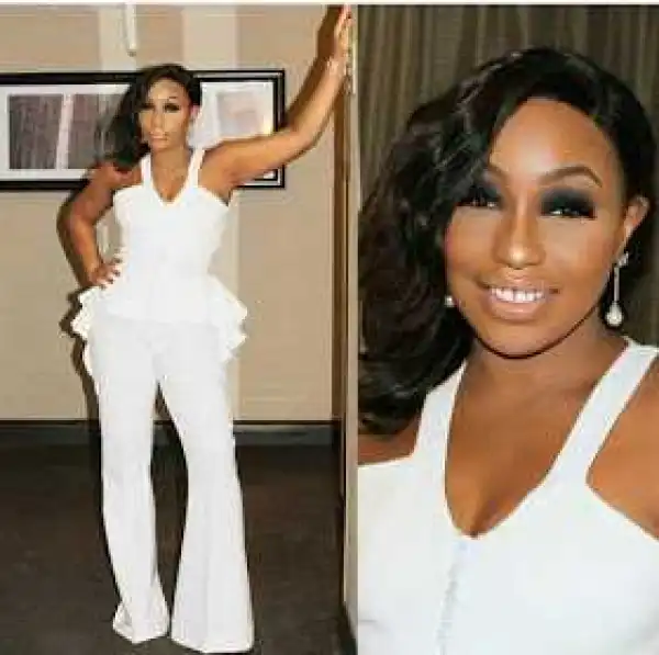 In-Style: Rita Dominic Dazzles In White Jumpsuit